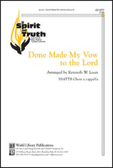 Done Made My Vow to the Lord SSATTB choral sheet music cover